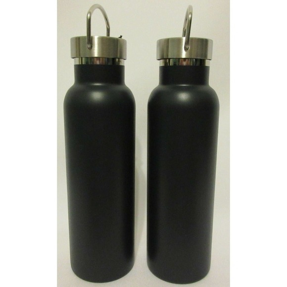 Dashing Stainless Steel Water Bottle Matte Black 20 fl oz Travel Camping Set 2 - Picture 4 of 10